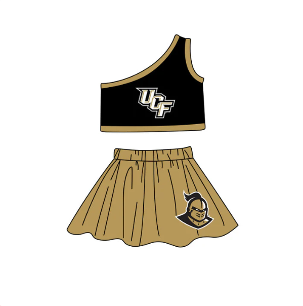 baby girls team cheer skirt outfit