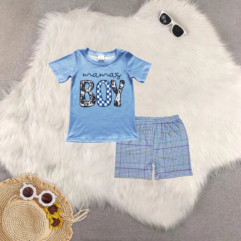 BT0183+SS0422 Mamas boy summer outfit