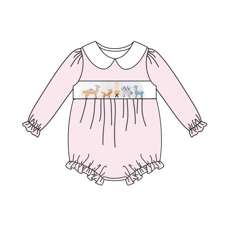 toddle girls long sleeve fall winter romper