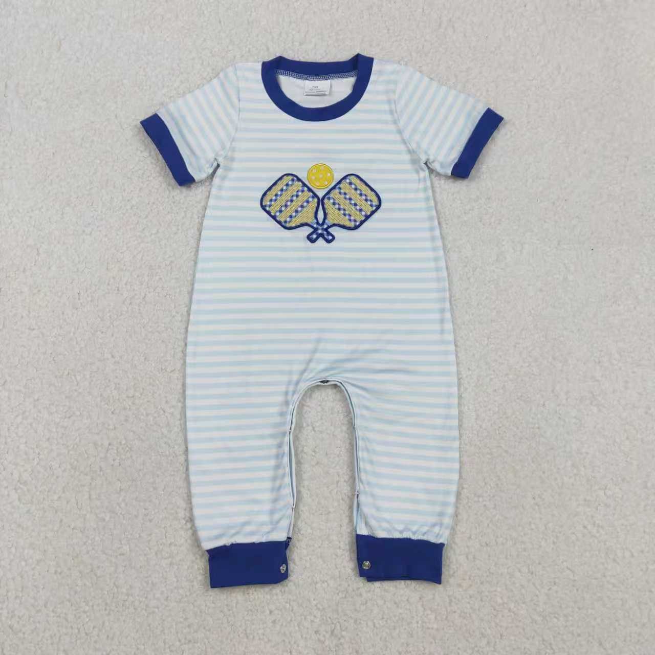 Embroidery Tennis top matching pants baby boy outfit