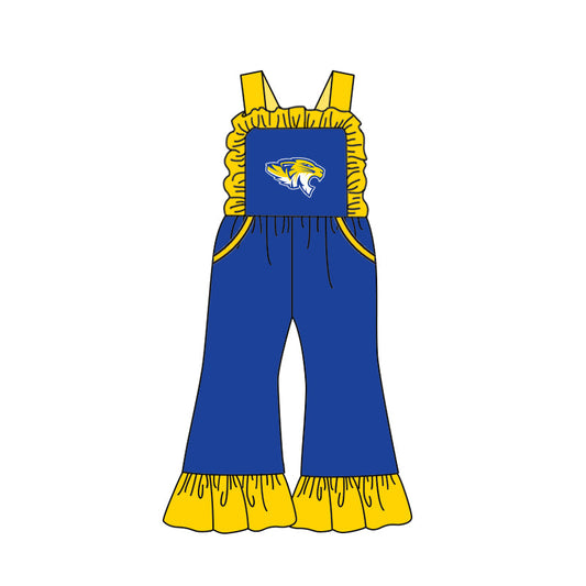 baby girls custom team summer jumpsuit