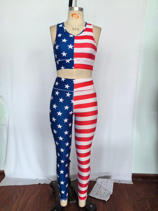 Adult blue star red stripes july 4th outfit preorder