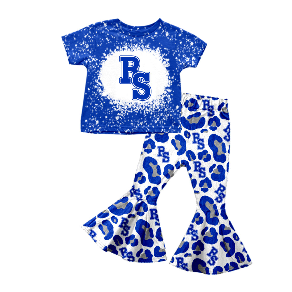 baby girls short sleeve teams pants outfit