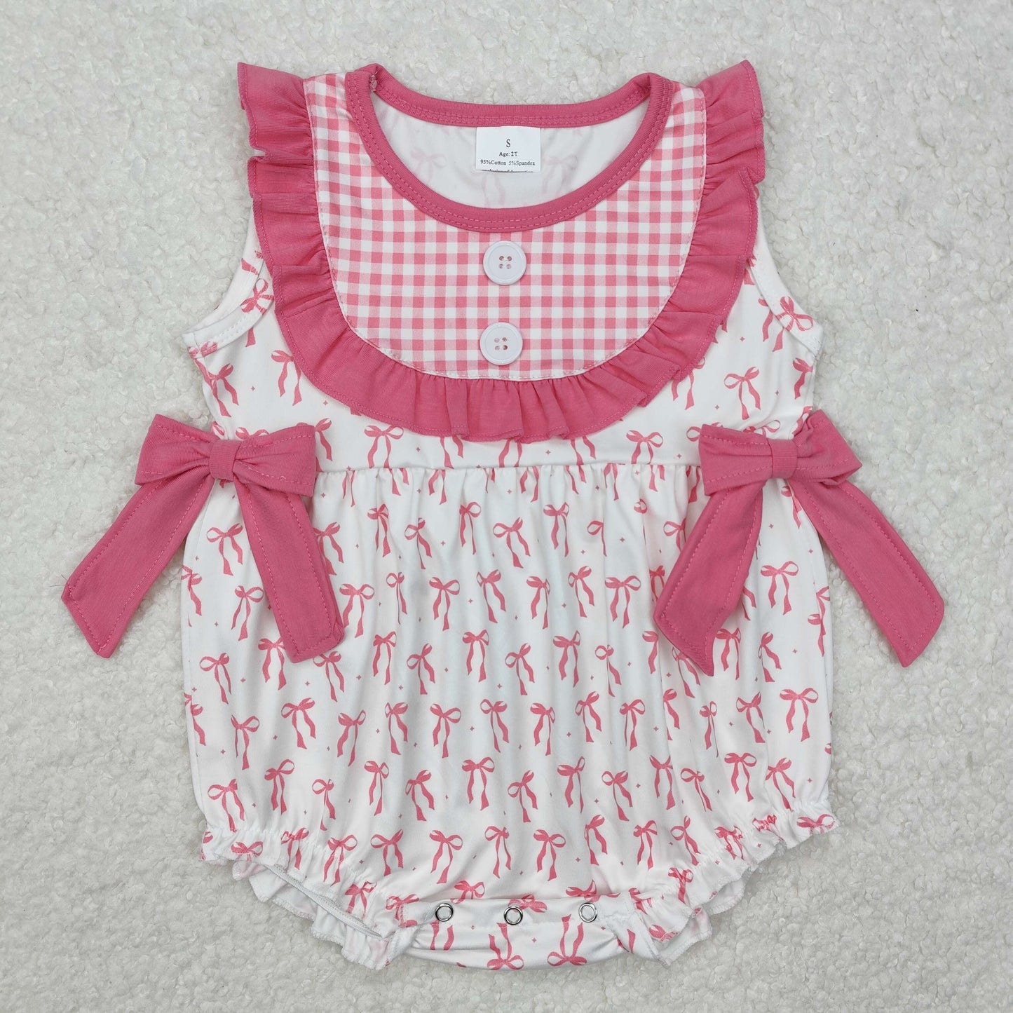 Sister brother pink bow boutique outfit