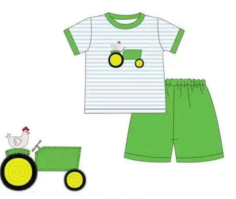 farm tractor baby boy outfit