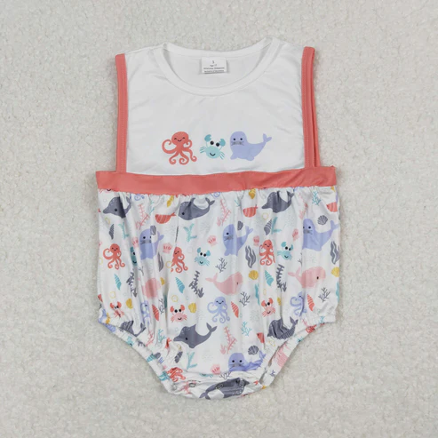 baby girls crab octopus sea animal sister brother matching outfit