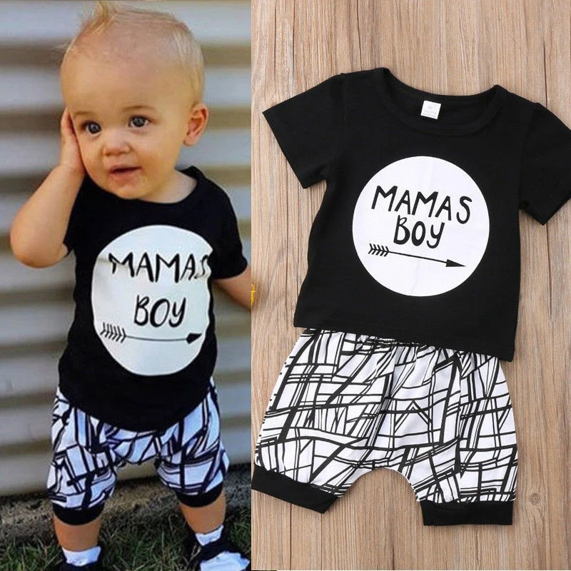 Mamas boy Mothers day kids outfit