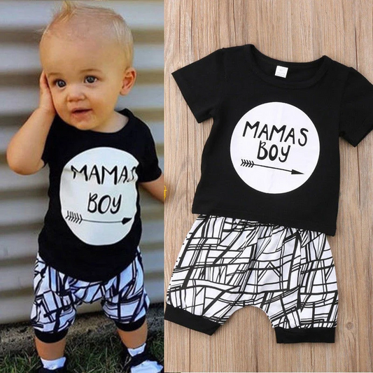 Mamas boy Mothers day kids outfit
