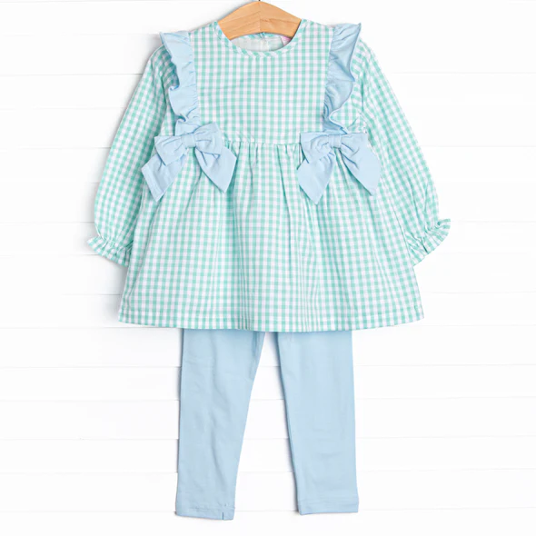 Toddle kids girl plaid shirt matching pants spring fall design outfit