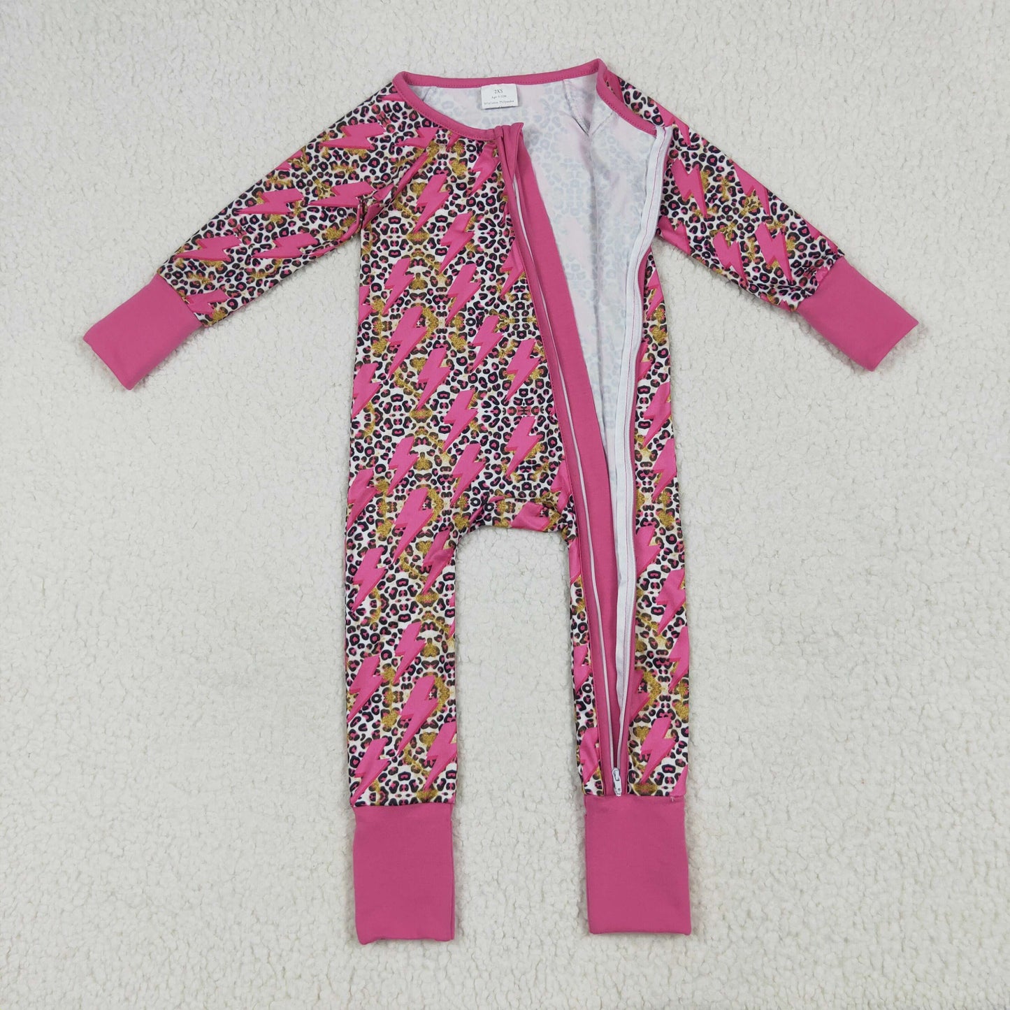 Toddle girls leopard long sleeve pajama set sibling set