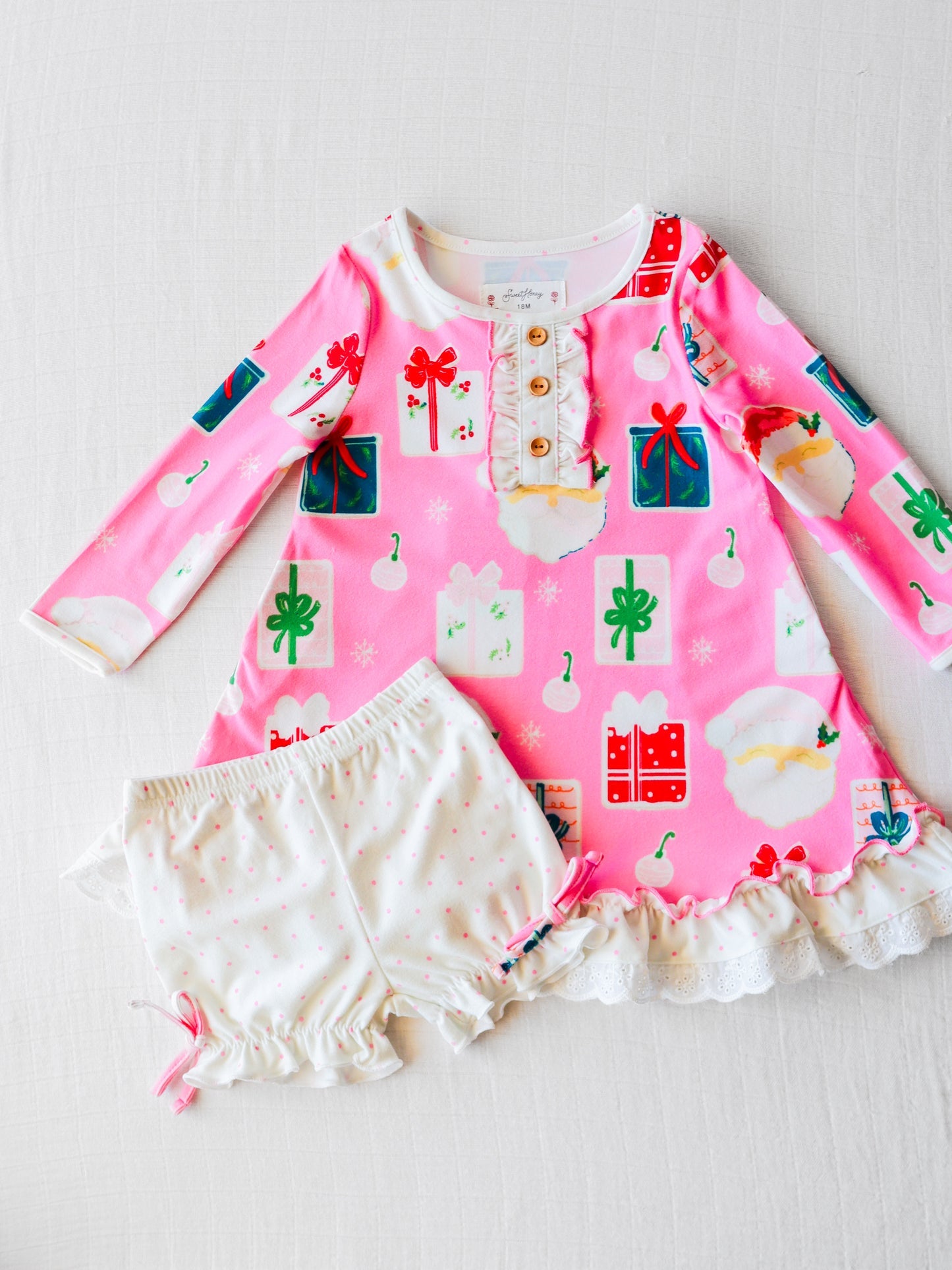 Infant baby kids Christmas fall winter clothing set