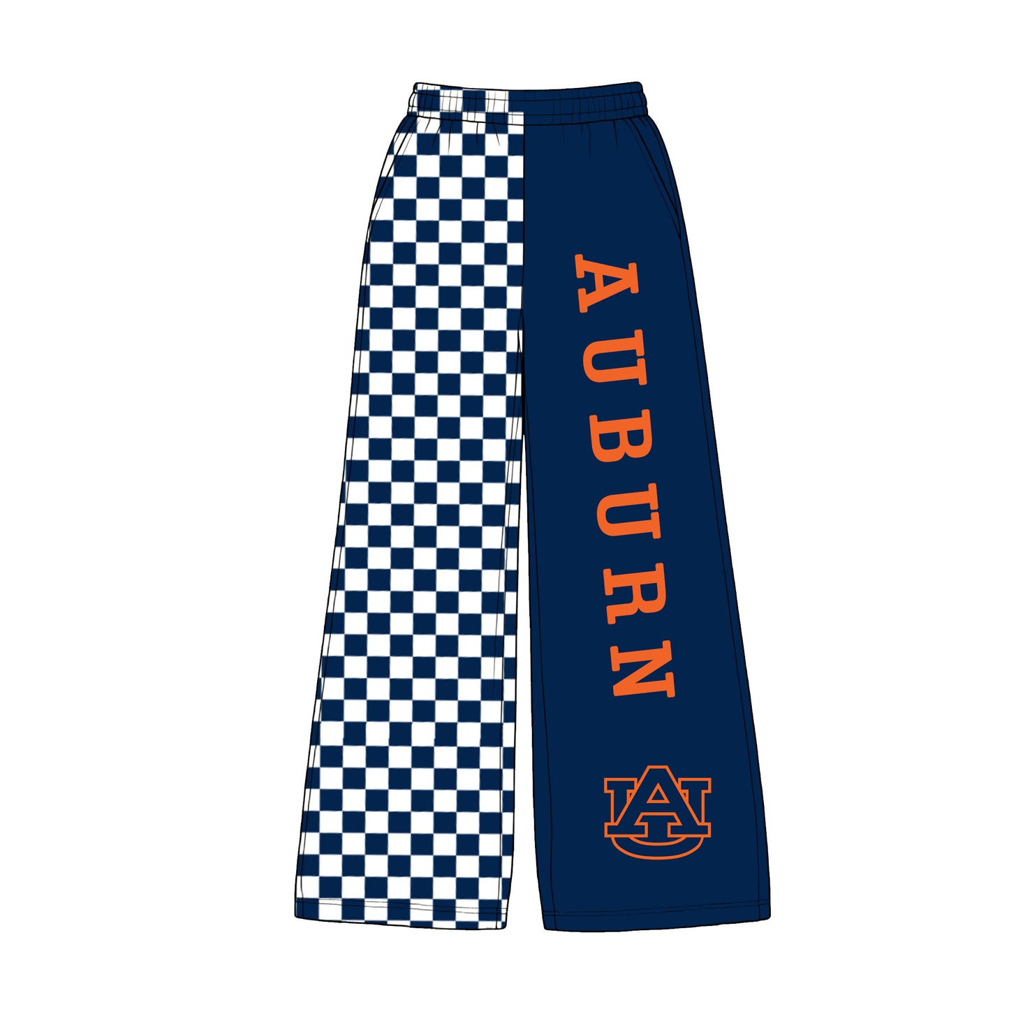 Adult women Auburn team design milk silk pants