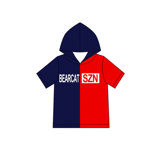 baby boy custom team design short sleeve hoodie top