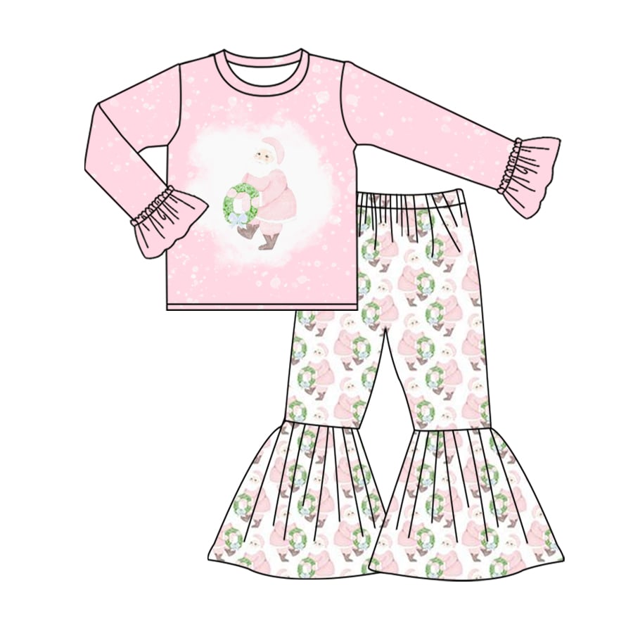 toddle kids baby girls christmas santa claus winter clothes