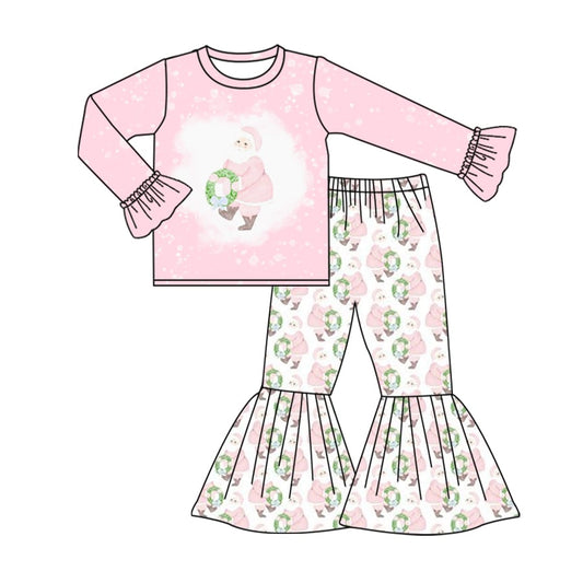 toddle kids baby girls christmas santa claus winter clothes