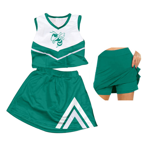baby girls  bee team cheer skirt outfit