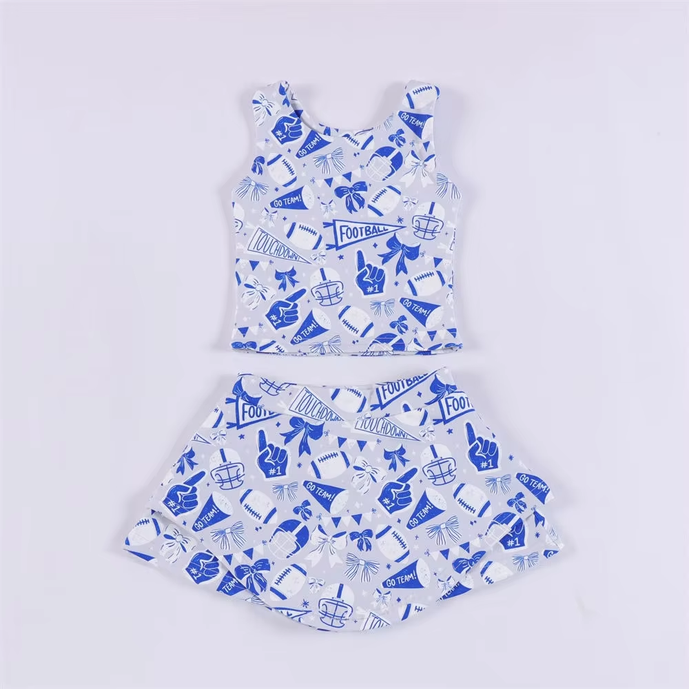 toddle girls custom team style skirt set