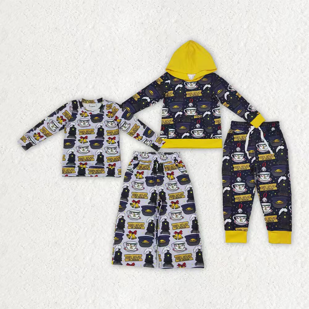 Believe in jesus print boys long sleeve outfit