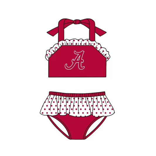 baby girl two piece alabama bathing suit