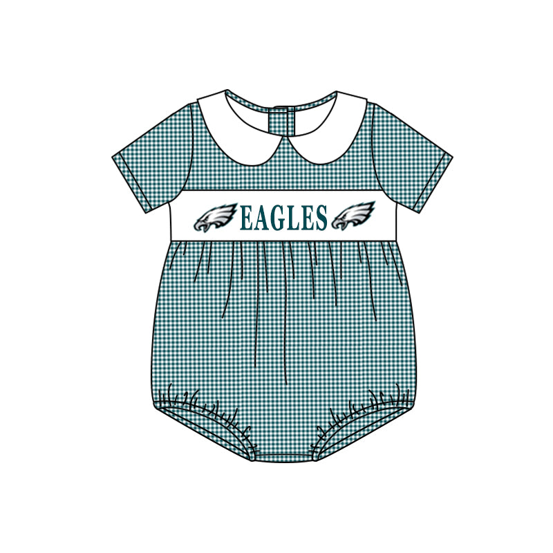 baby boy eagle university football team custom romper