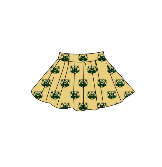 Adult custom team print summer skorts add shorts inside