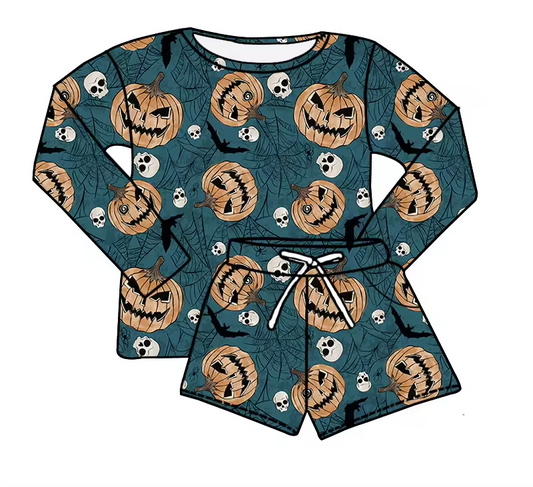 halloween pumpkin bat wholesale baby girls clothes