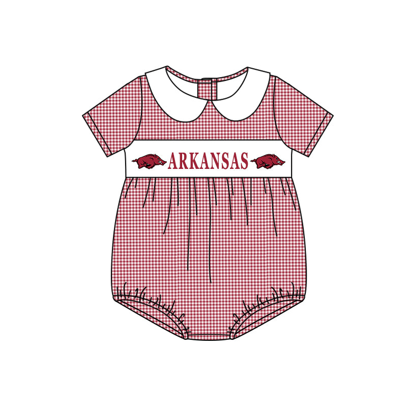 baby boy university football team custom romper