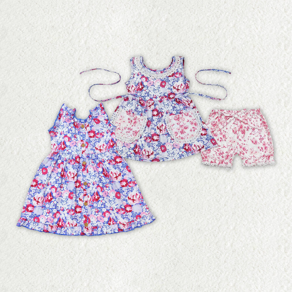 best sister little girls floral boutique outfit