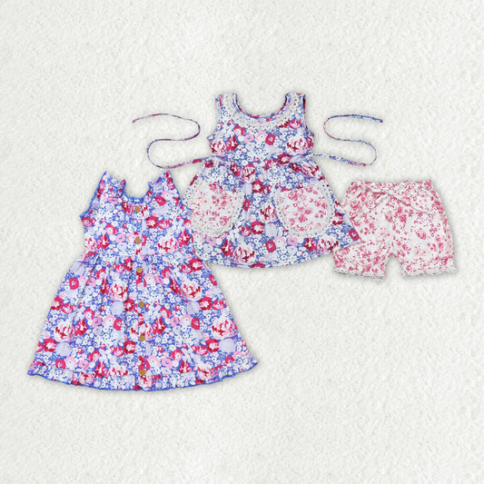 best sister little girls floral boutique outfit