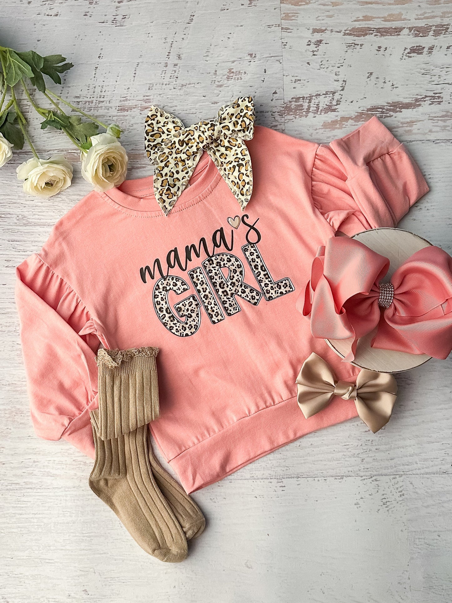 Mamas girl long sleeve spring fall top