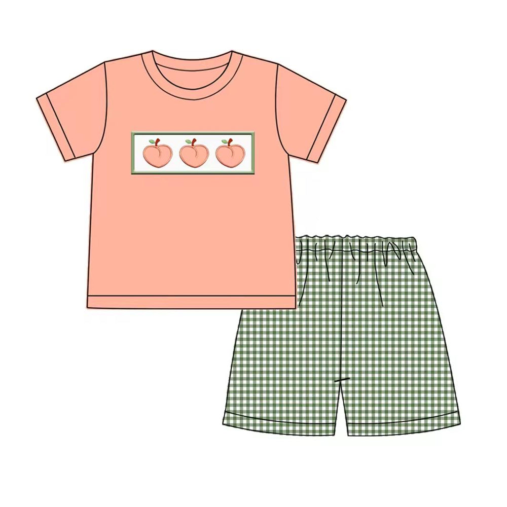 wholesale baby boy peach outfit