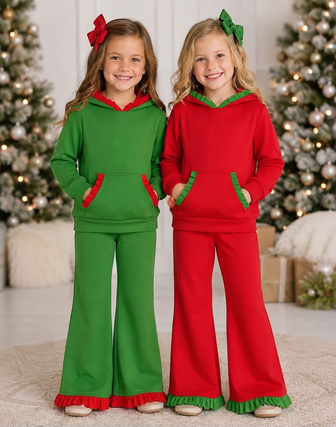 Toddle kids custom Christmas design long sleeve hoodies clothes wholesale price