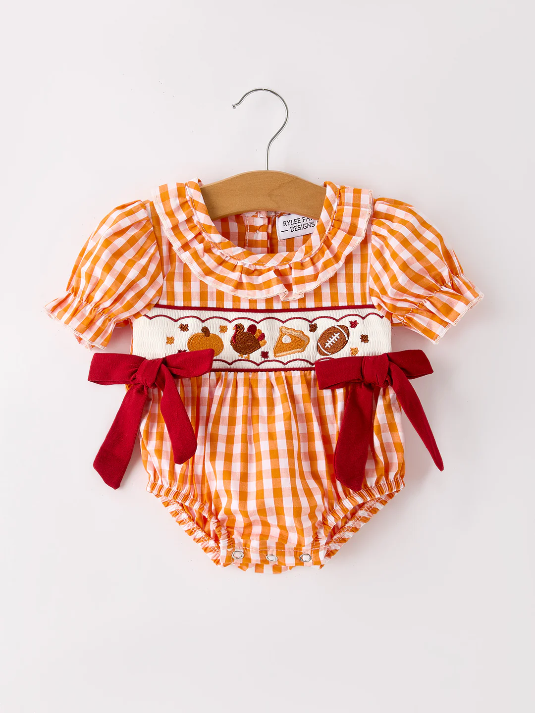 Toddle kids Thanksgiving turkey romper