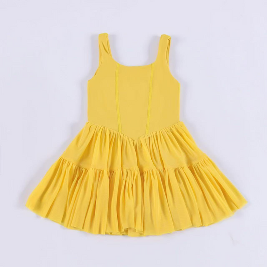 toddle girls yellow color dress