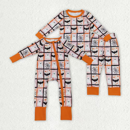 Toddle kids Halloween ghost design matching outfit set