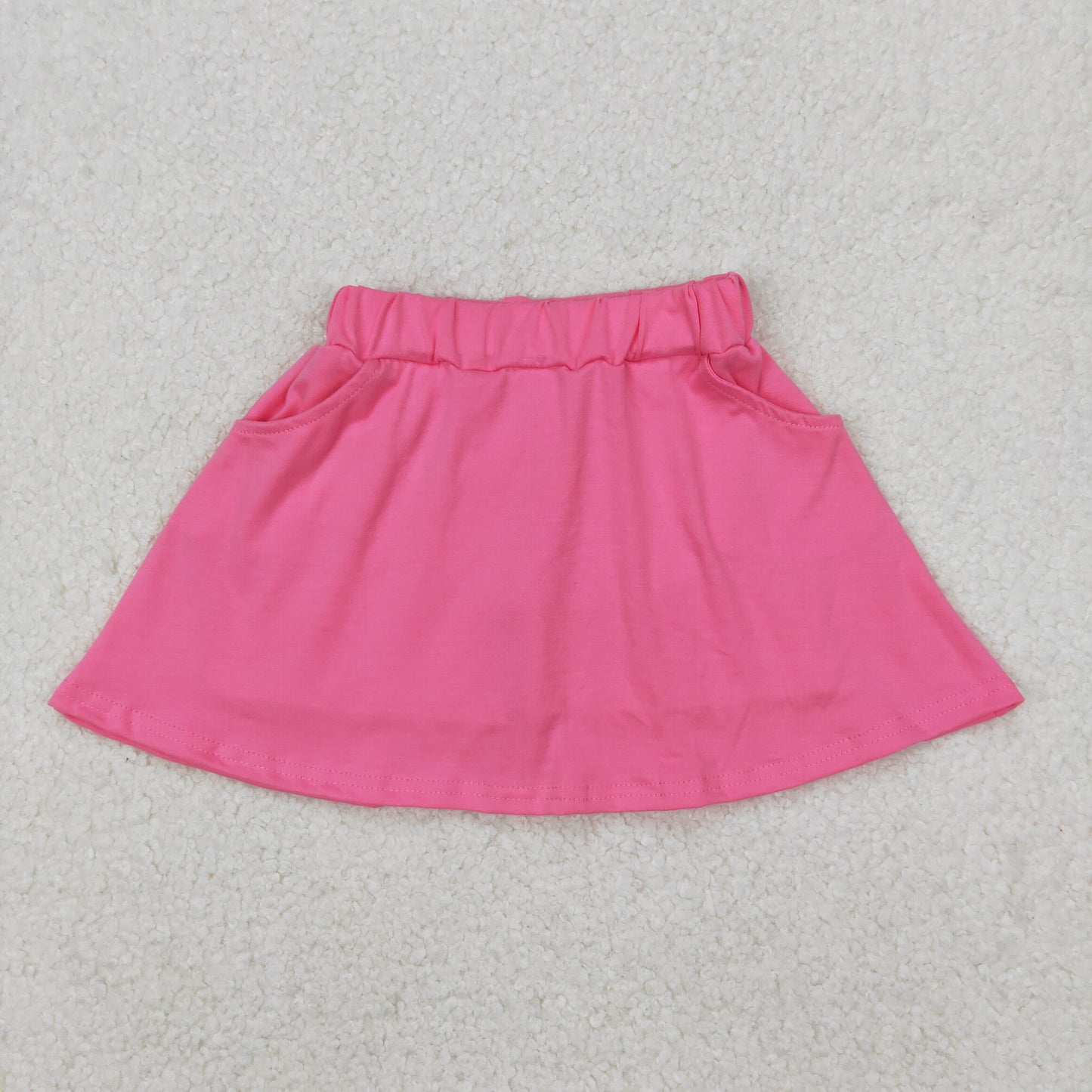 Baby girls blue pocket cotton skirt shorts