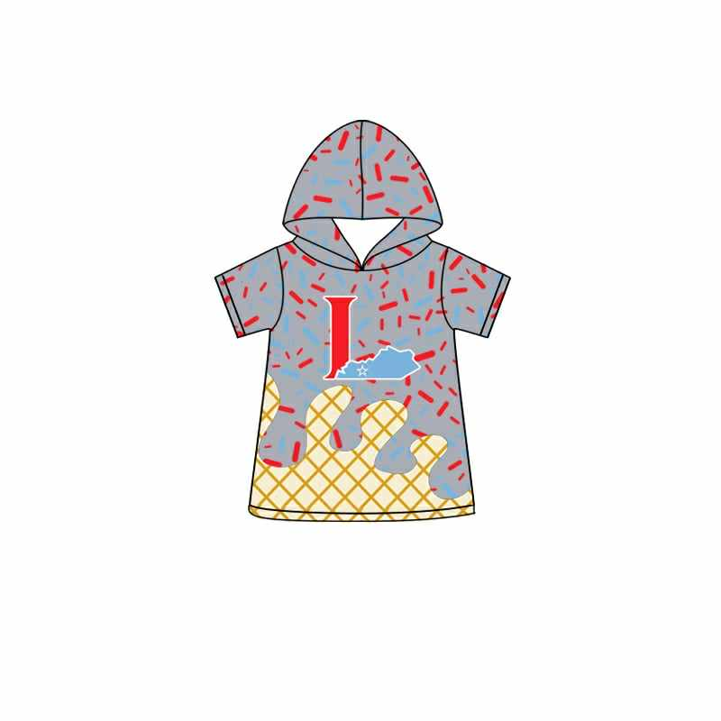 baby boy short sleeve team hoodie top