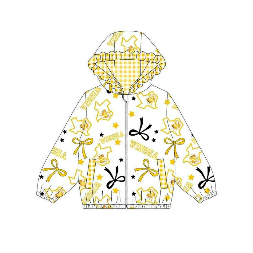 Kids baby long sleeve custom team hoodie top