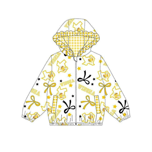 Kids baby long sleeve custom team hoodie top