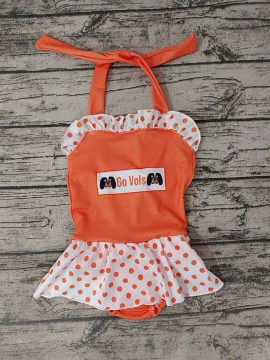 baby girls two pieces team design summer bathing suit