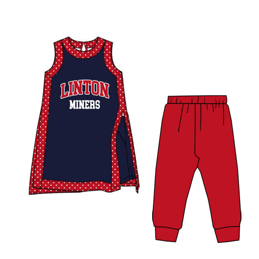 baby girls sleeveless team dress matching pants clothing set