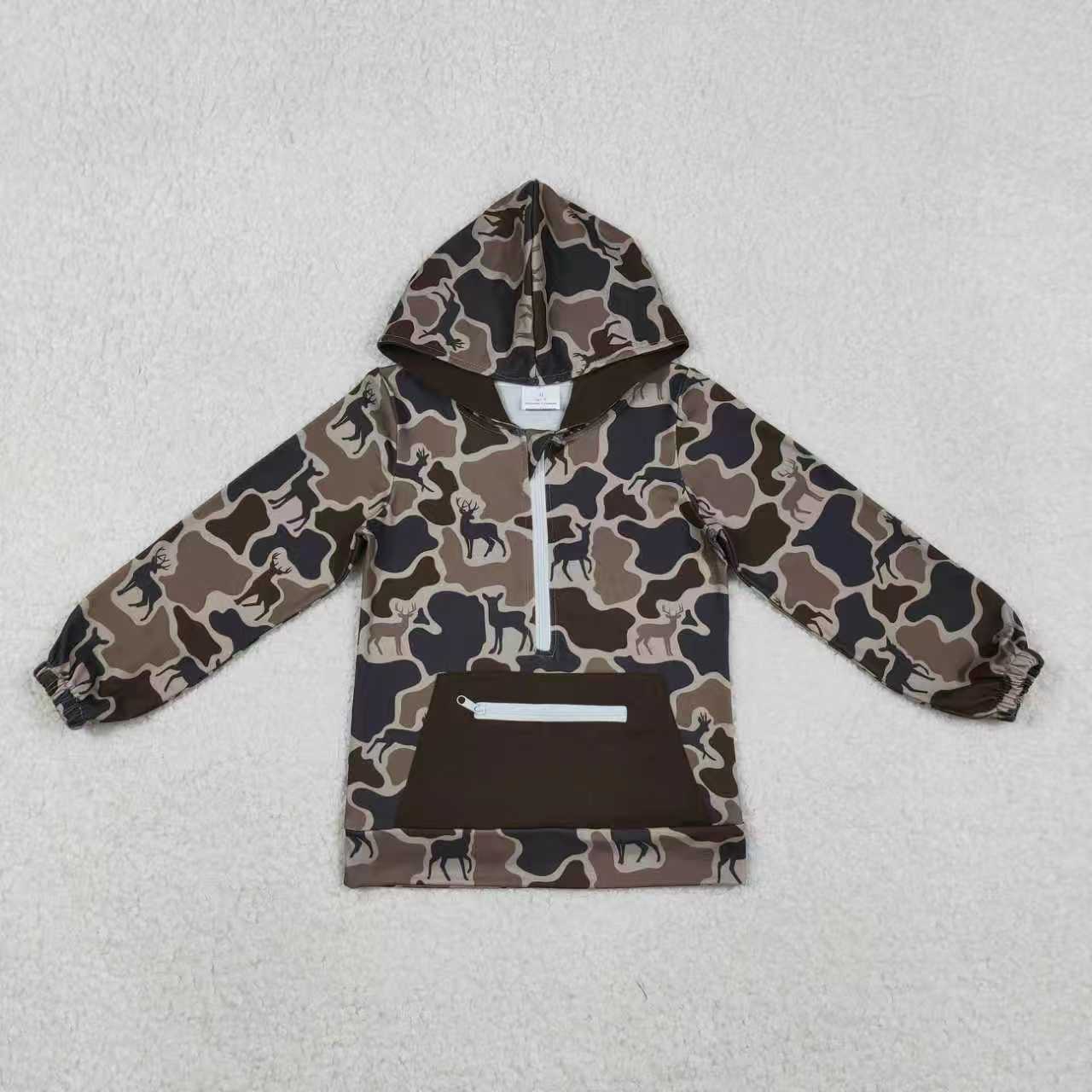 Camo deer pullover matching leggings design boy long sleeve outfit