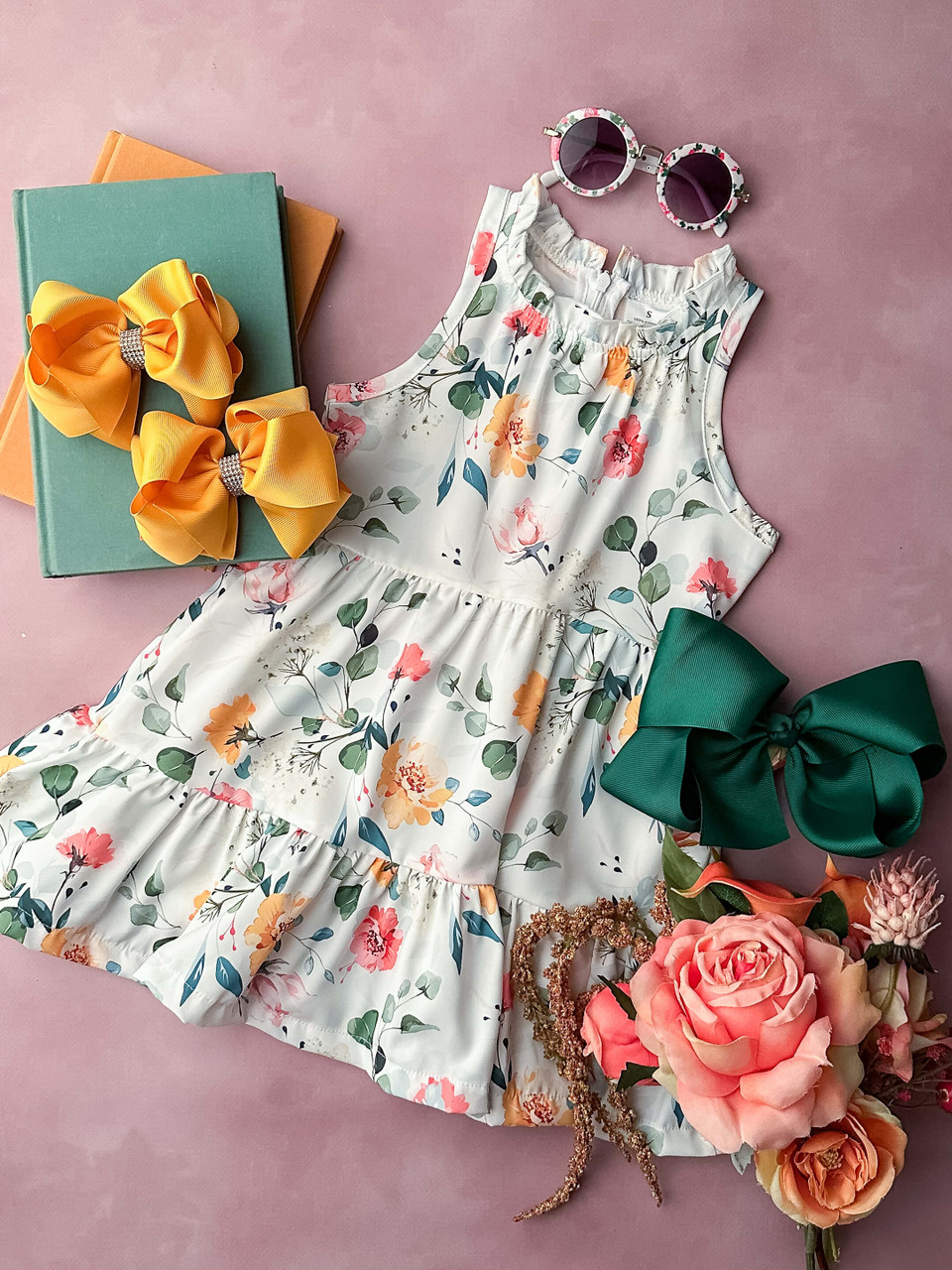 Baby girl floral boutique dress