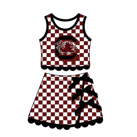 baby girls sleeveless yoga top matching skorts yoga clothing set preorder