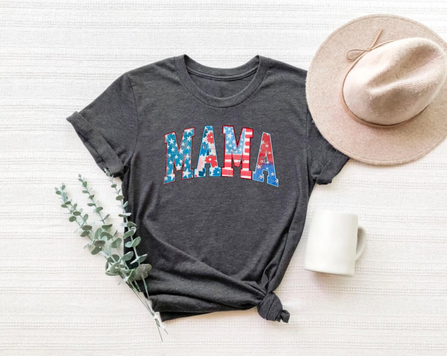 Mama Adult short sleeve july 4th t-shirt
