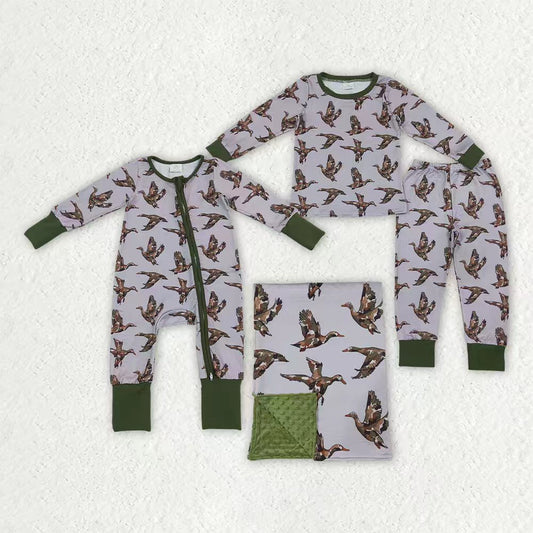 Mallard duck boys long sleeve pajama set outfit