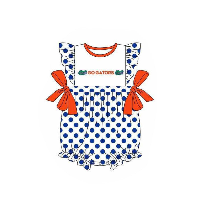 toddle baby girl team design romper