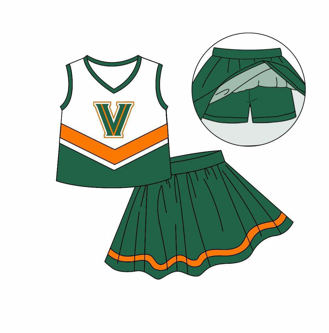 Baby girls custom team cheer outfit