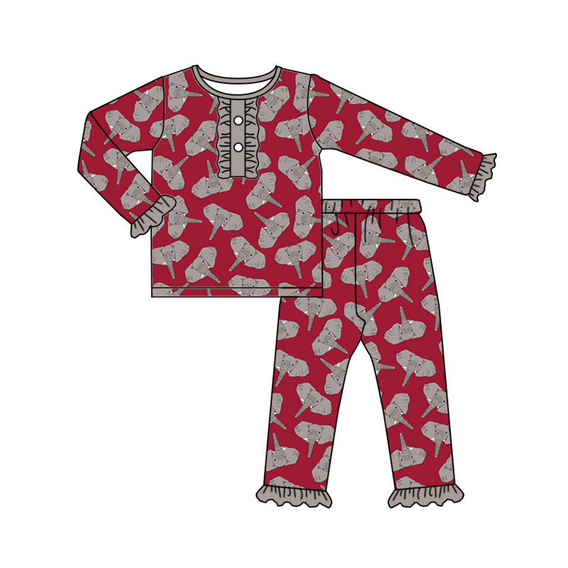 wholesale kids girls elephant design pajama set