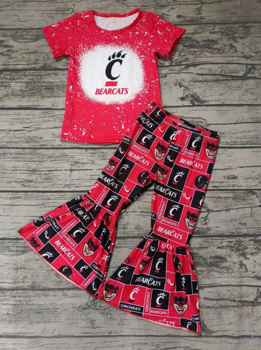 baby girl college team design outfit